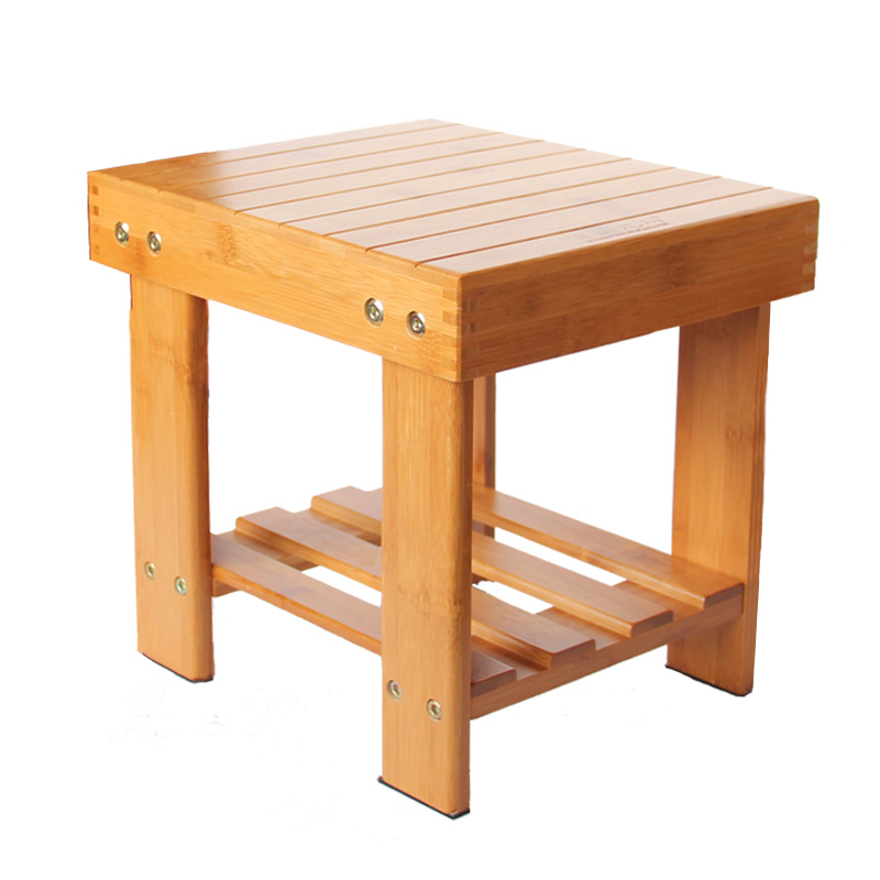 百山九川儿童凳子 矮凳 洗衣洗脚凳子 小方凳钓鱼凳小板凳实木凳