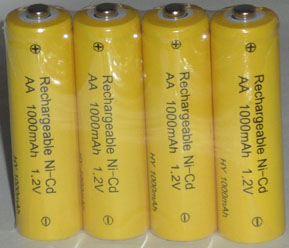 5号充电电池 五号镍镉电池 NI-CD AA1000mAh 剃须刀电池 玩具电池