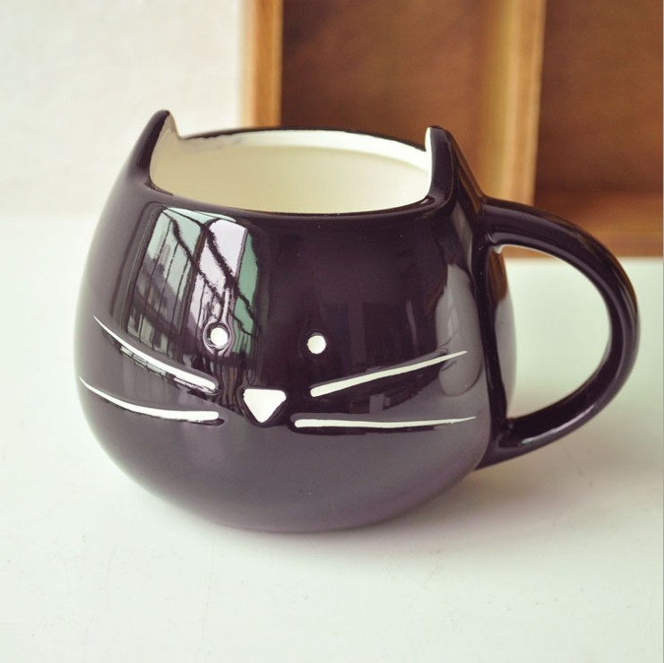 zakka陶瓷杯招财猫马克杯创意陶瓷杯子水杯茶杯早餐杯牛奶杯动物