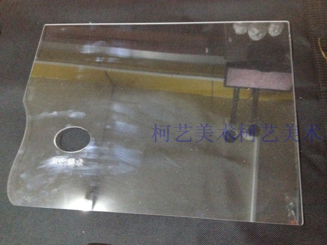 柯艺美术实体店销售加厚型PVC材料有机透明调色板30*40 3.5毫米厚