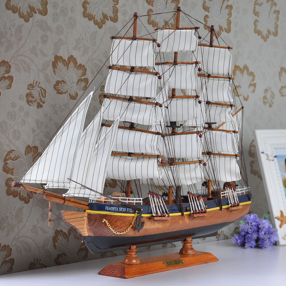 欧式经典桌面客厅帆船摆件家居一帆风顺摆饰品时尚古典礼品礼物