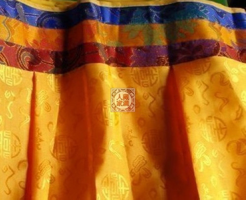 吉祥五彩帷幔 藏式围帘 藏式挂帘金黄色 藏式窗帘 颜色齐5米起发