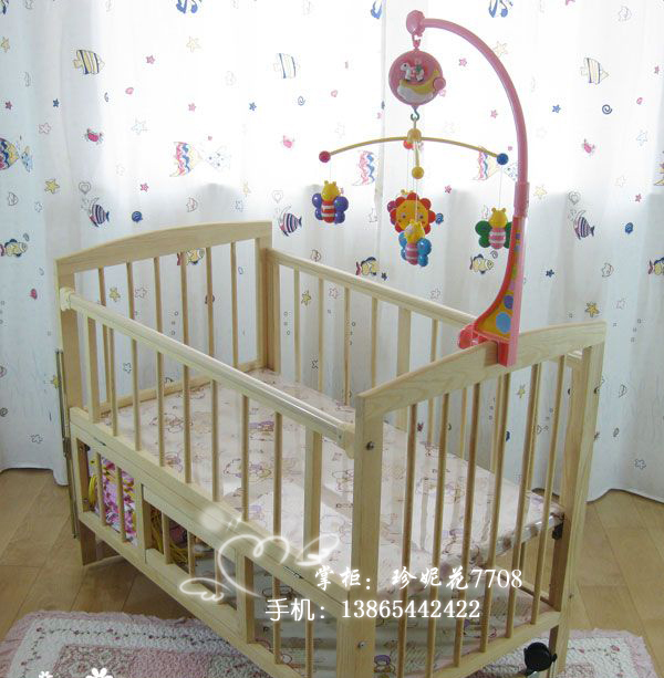 童床/实木婴儿床必备益智玩具/迪孚小蜜蜂音乐转转乐床铃