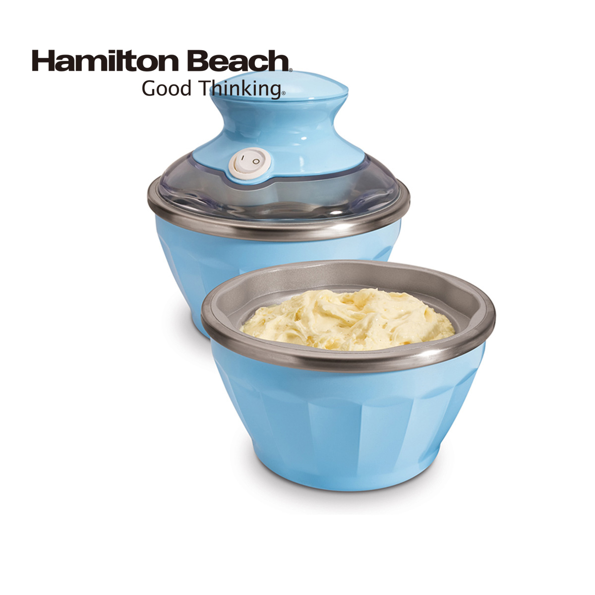 汉美驰IC05冰淇淋机器全自动家用DIY雪糕机水果冰激凌机粉色蓝色