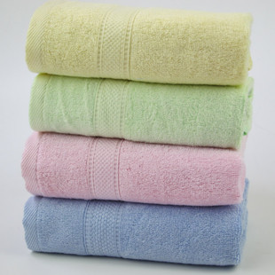新品上市竹纤维毛巾强吸水面巾竹炭特价促销红蓝色黄色紫色绿色素