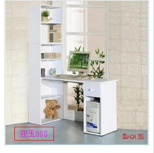 新款加高1.8米简洁韩式书桌/书架组合/电脑桌/书柜/ 特价优惠