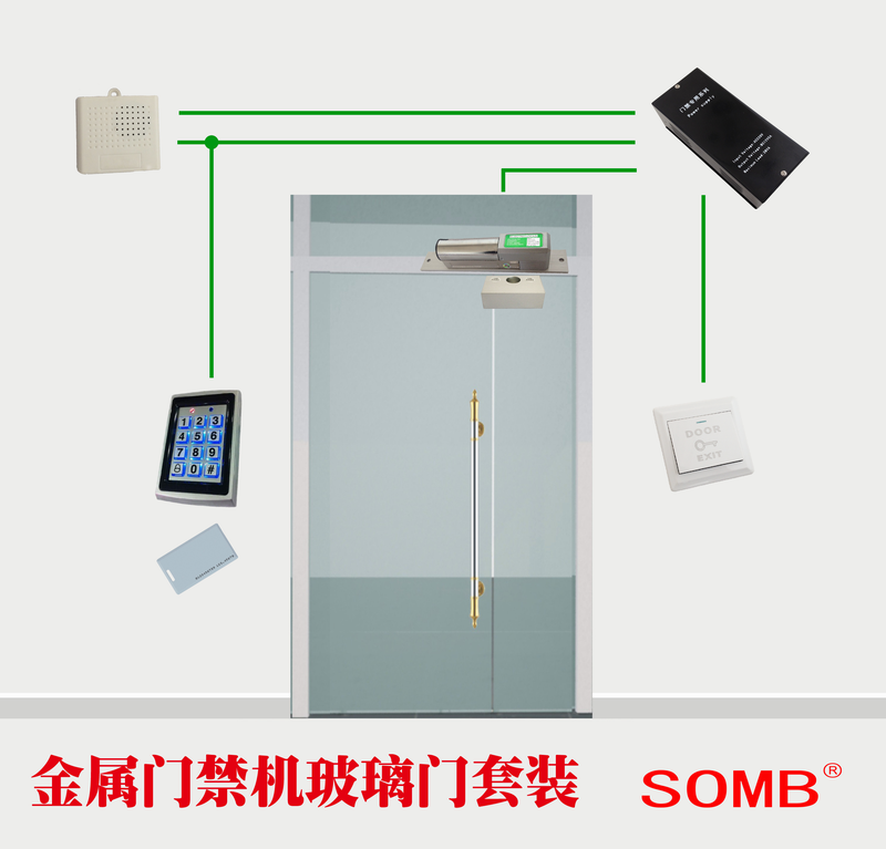 SOMB金属门禁套装 电插锁门禁磁力锁套装控制器套装 门禁系统