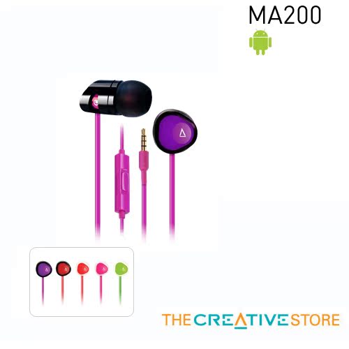 Creative/创新 MA200 入耳式耳塞 智能手机耳塞 iphone耳机