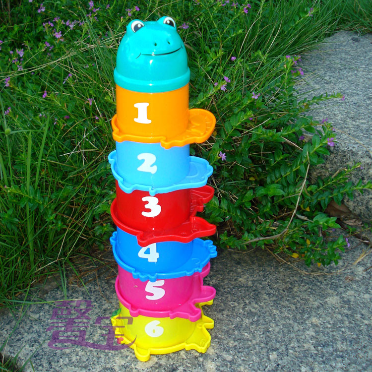 贝乐康动物叠叠杯 数字字母叠叠乐趣味婴幼儿儿童智力早教玩具