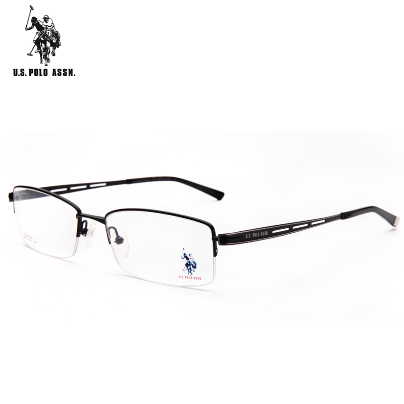 U.S.POLO ASSN 男士半框商务眼镜架 US 保罗 近视眼镜框7100181