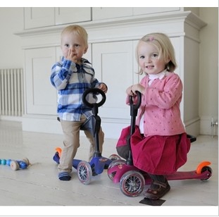瑞士米高滑板车mini Micro米高三合一儿童滑板车三轮脚踏车包邮