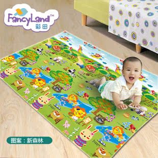 彩田 宝宝爬行垫 单面特大便携垫 5mm婴儿爬爬垫 野餐垫游戏垫