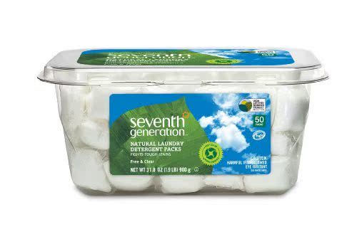 Seventh Generation Natural Laundry Detergent Packs， Free a