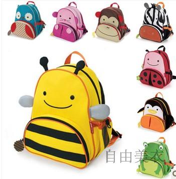 韩版正品儿童可爱书包学前班男女幼儿园帆布孩子双肩背卡通小包包