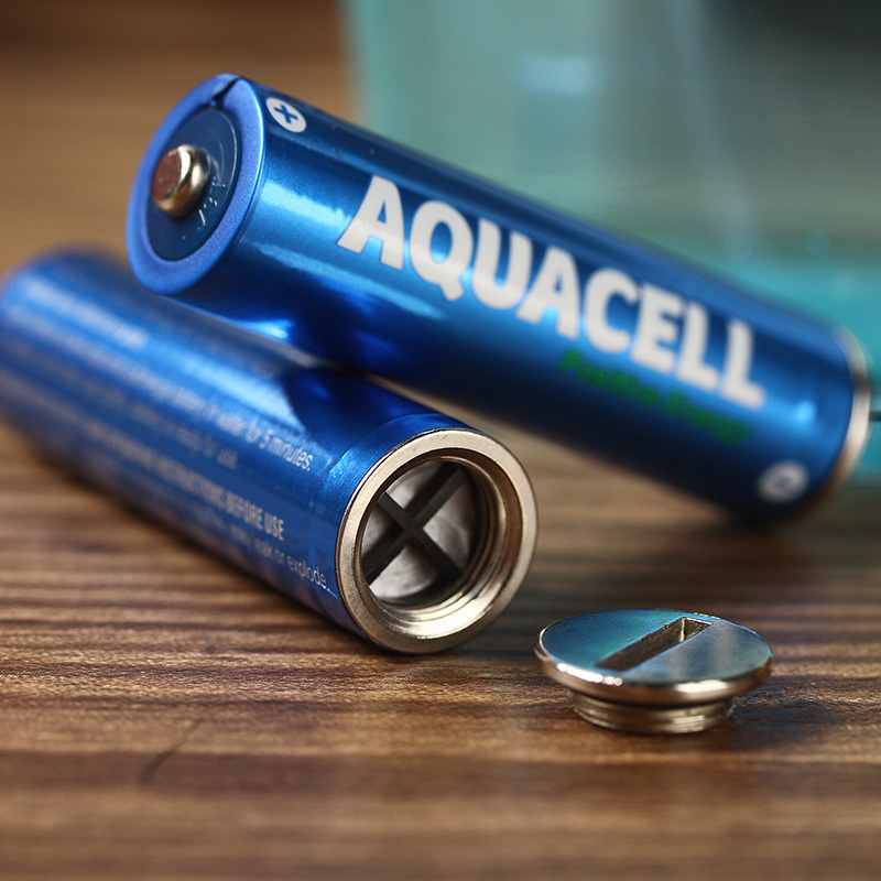 AQUACELL环保水充电电池AA5号 用水的电池 创意无汞安全耐用2粒装
