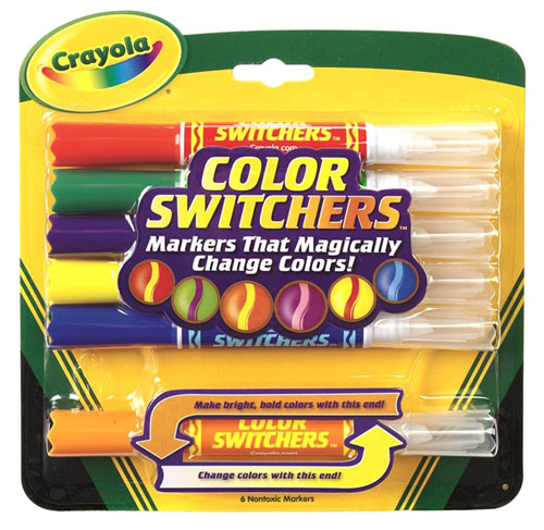 美国Crayola绘儿乐/千色乐 6色 双头可变色水笔/马克笔 58-8170