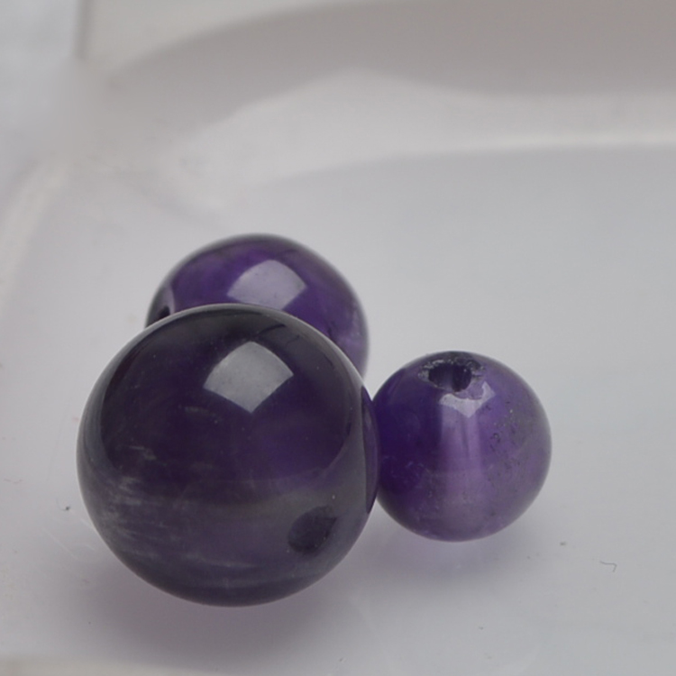 褔帝尼 巴西天然紫水晶散珠/DIY饰品配件可做手链/4A级水晶/正品