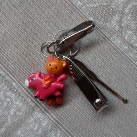 可爱小动物挂件钥匙扣指甲刀