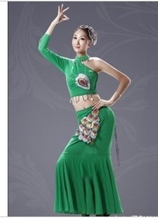 女装/舞台装/民族服装/傣族舞蹈演出服/傣族舞蹈服装、孔雀舞蹈服