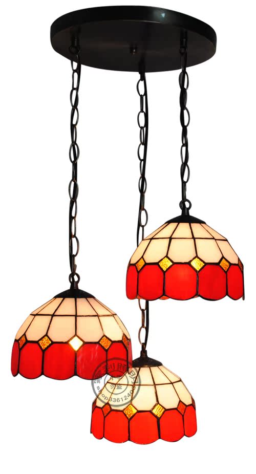 灯具灯饰 帝凡尼3吊灯 餐厅灯 吧台 吊灯 简约红