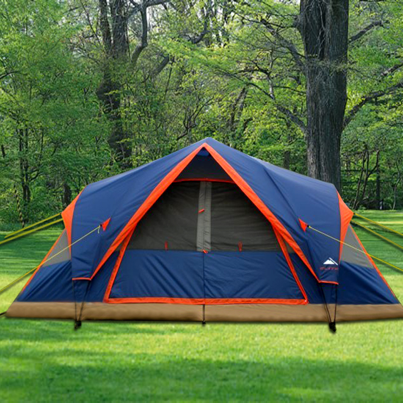 德国品牌5-8人双层户外露营大空间速开自动帐篷户外帐篷多人帐篷