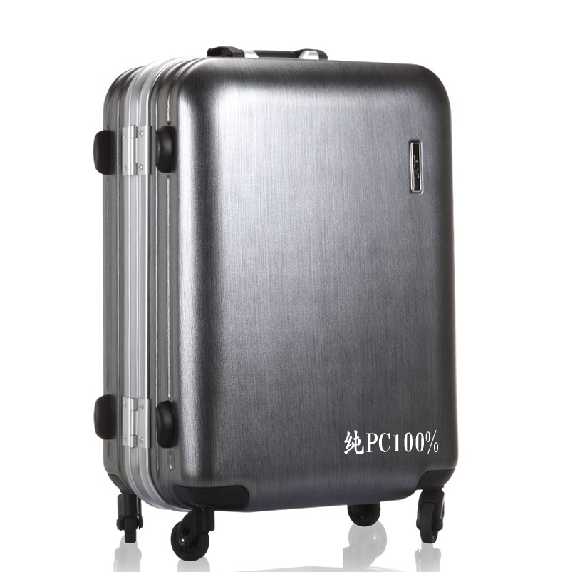 德国拜耳PC拉杆箱铝合金深框超轻正品旅行箱行李箱22寸包邮