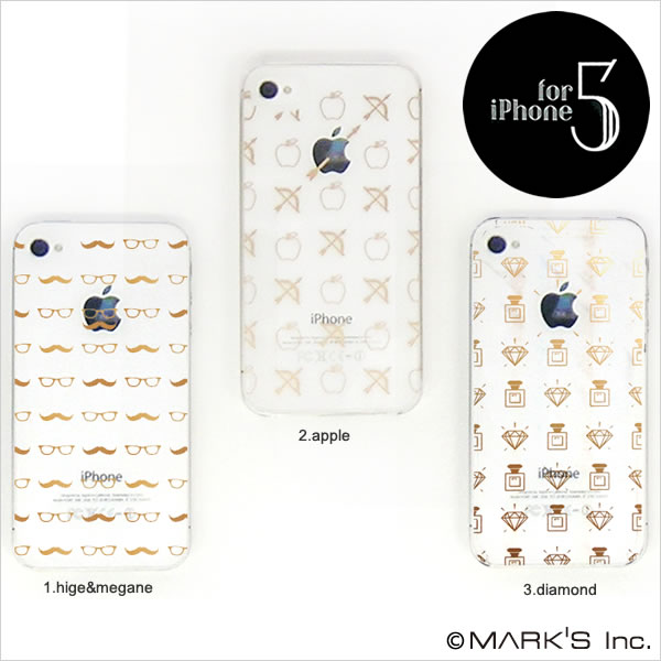 日本代购★正品MARK'S超美华丽主题元素图案iphone5/5S手机壳~3款