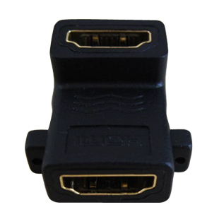 标准HDMI母转母 90度HDMI转接头 母对母高清转换头 延长器 带耳朵