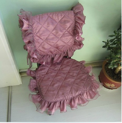 批发新款餐椅垫 欧式蕾丝大椅子适用 桌布靠背 成套组合四个包邮