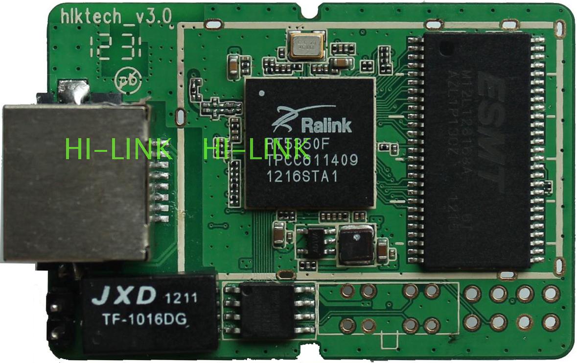 Mini无线路由器模块/网关/中继/AP 网口以太网转wifi HLK-RM02