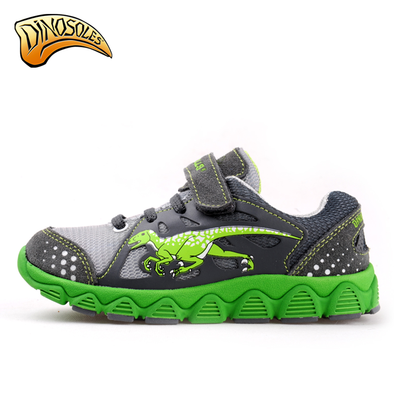 迪乐龙dinosoles童鞋男童鞋 魔术贴儿童运动鞋网布透气女童运动鞋