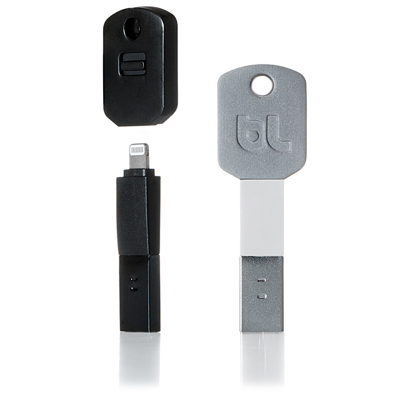 美国BlueLounge钥匙型便携充电数据线|适用iPhone5|iPad4|Touch5