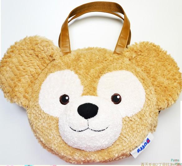 日本包邮代购正品迪士尼海洋限定达菲毛绒玩具包包手提袋斜挎包包