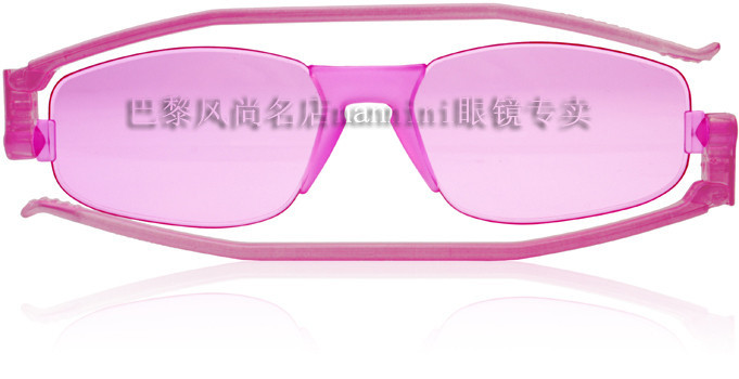 意大利原产原装Nannini折叠2012新款女太阳镜墨镜粉红