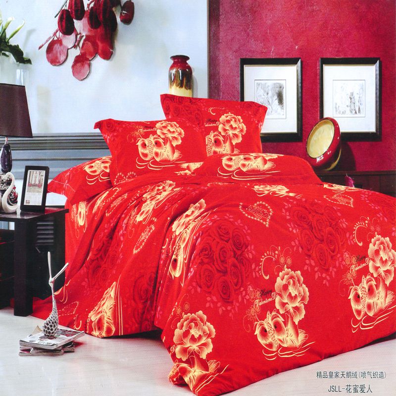 2.5米幅天鹅绒 高档全棉床上用品布料 定做各种床上用品 多花色