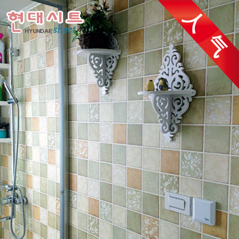 韩国自粘墙纸 厨房卫生间浴室防水壁纸 砖纹马赛克墙贴纸瓷砖贴纸