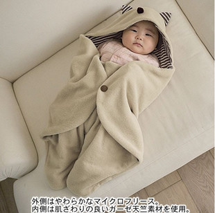 千趣会小魔怪外出抱被 婴儿包被抱毯 造型睡袋 婴儿推车睡袋秋冬