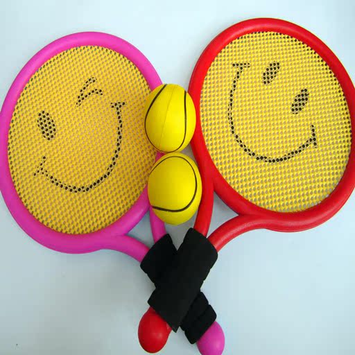 【天天特价】儿童玩具球拍网球拍羽毛球弹力球套装幼儿园运动用品