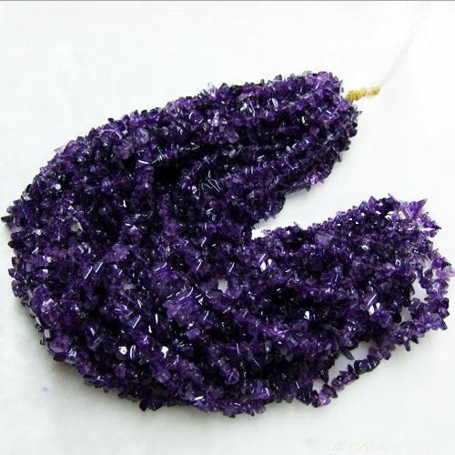 批发供应天然精品紫水晶碎石半成品