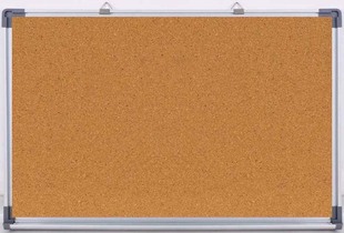 铝框软木板照片墙45*60CM留言板展示板 图钉板宣传栏 教学展板