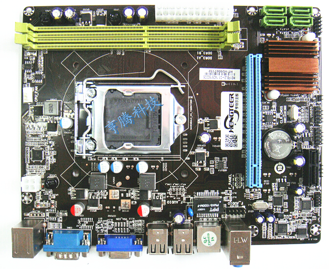 全新亨特尔 H61主板 支持1155 22纳米 G1610 DDR3 固态供电