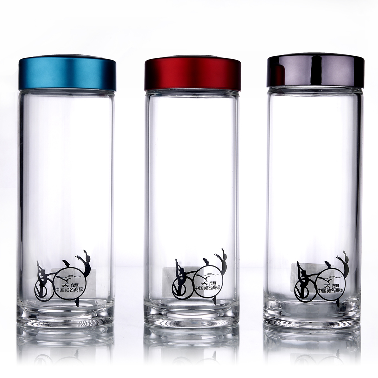 单层玻璃杯加厚高温烧制透明防爆耐热便携天旗泡茶高硼硅玻璃杯