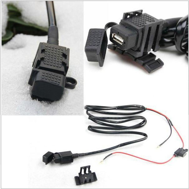 特价 摩托车USB车充防水手机充电器 GPS导航仪充电2.1A功率 包邮
