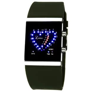 正品韩国时尚创意LED手表 学生防水电子表 男女情侣手表果冻表