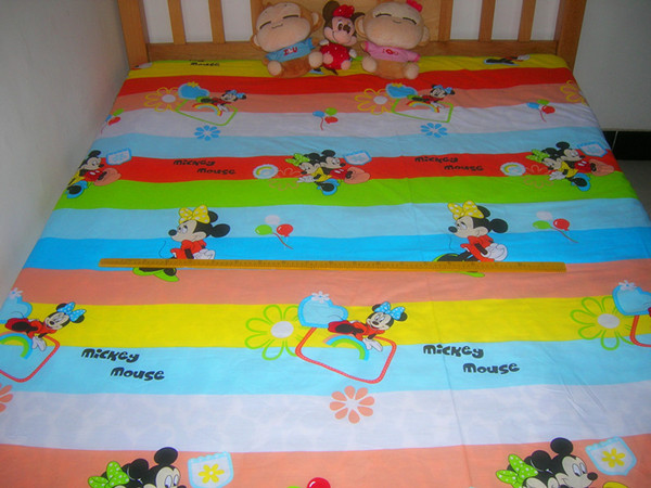 纯棉斜纹布料/2.35m宽幅/迪士尼米老鼠米妮米奇/儿童床品布料