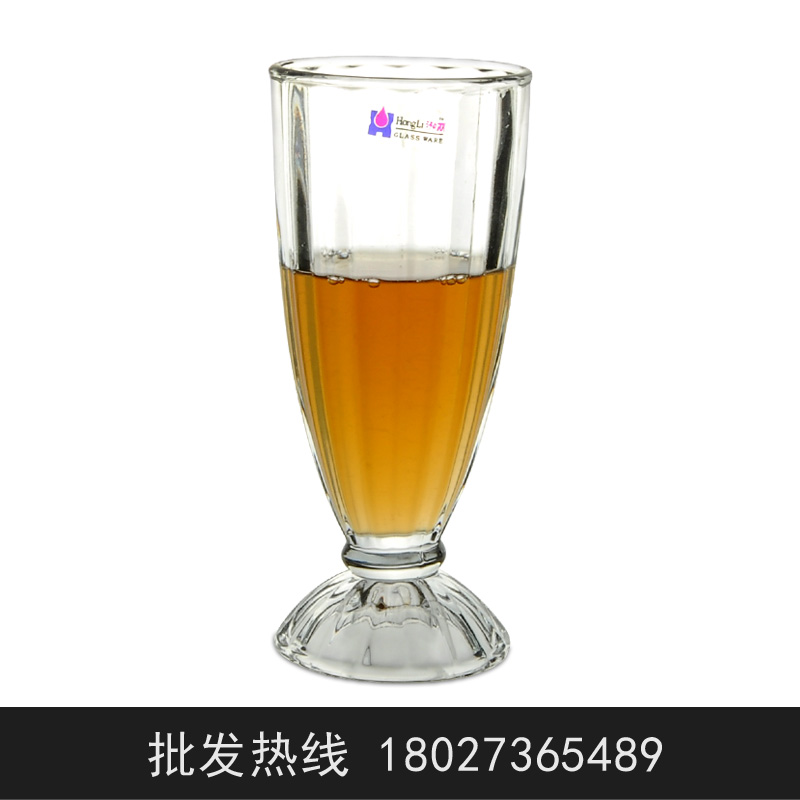琳菲 玻璃 果汁杯 奶茶杯 饮料杯 奶昔杯 甜品杯 300毫升 IC5110