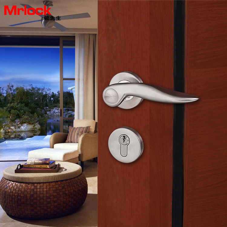 德国Mrlock 304不锈钢室内房门锁 纯铜锁芯 套装门锁