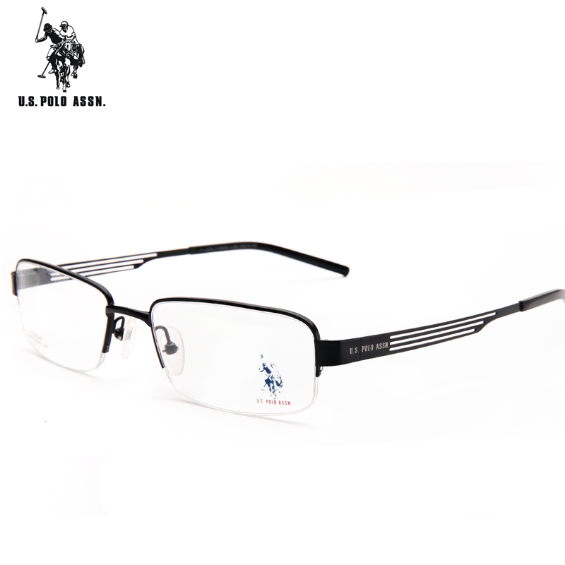 U.S.POLO ASSN 男士时尚半框眼镜架 美国保罗 近视眼镜框7100072