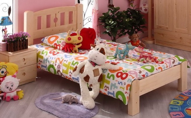 029儿童床 松木 学生床 实木床 单人床小孩床 双人床特价 可定做
