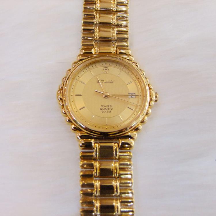 瑞士原装正品宝华利男士手表不锈钢镀金色瑞士ETA955.414机芯包邮